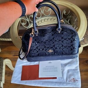 Coach leather purse, black